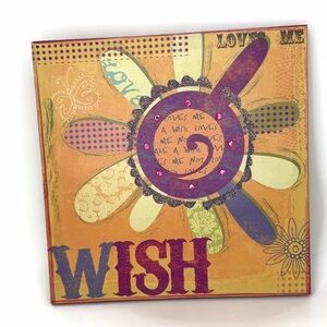 Floral “Wish” Wall Art